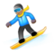 Snowboarder - Medium emoji on Samsung